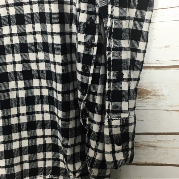 Madewell Oversized Side Button Shirt in‎ Plaid XS - Picture 3 of 8